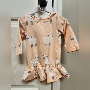 Monica + Andy Hooded Sweatshirt/Dress 12-18 months.